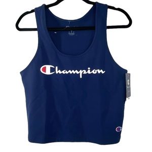 𝅺champion Women’s Athletic Wear Racerback Crop Sports Tank Top, NWT, Size XL